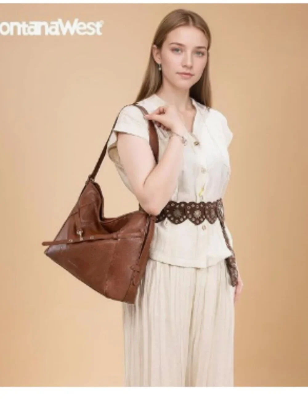 West Hobo Purse for Women Adjustable Belt Buckle Hobo Bag with Adjustable Strap